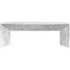 Nomad 52 X 27.5 inch Marble Look / White Outdoor Coffee Table